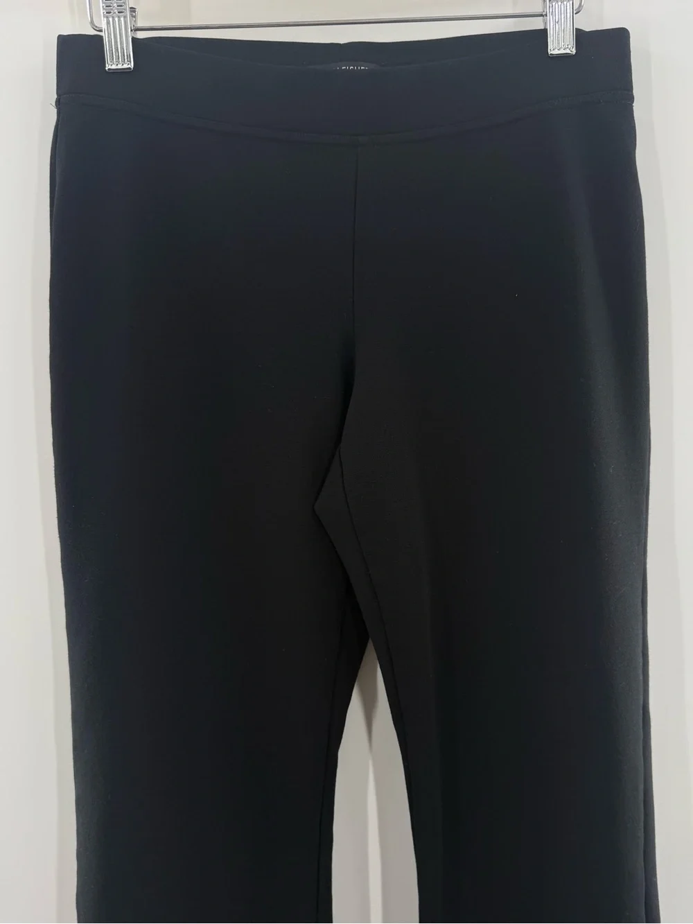 Eileen Fisher Wide Straight Leg Minimalist Pants Rayon Blend Thick Knit Size XS